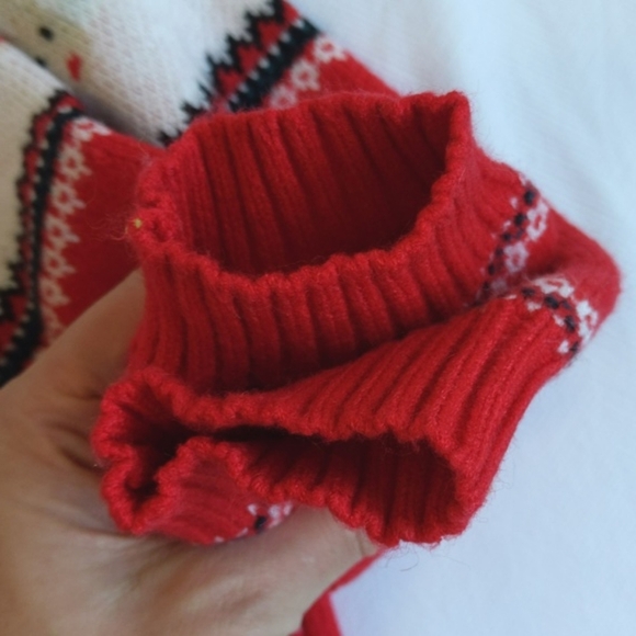 pat pat red reindeer 100% viscose comfy crewneck knit sweater 3T toddler unisex - Picture 9 of 9